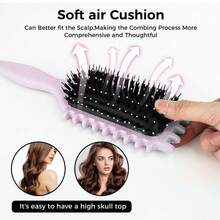 卷发梳，卷发梳，卷发造型梳，用于梳理和塑造男士和女士的卷发，以减少拉扯 - 彩色 - 查看 5