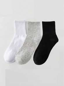 5/10/20/30/100 双秋冬男士中筒袜，白色，防臭、吸汗、透气运动袜，可定制，女士中筒袜，压力袜，运动袜，徒步袜，瑜伽袜，跑步袜，防滑袜，透气袜，健身袜，户外袜，节日袜，婚礼袜，亲子袜，限量版袜子 - 彩色 - 查看 12