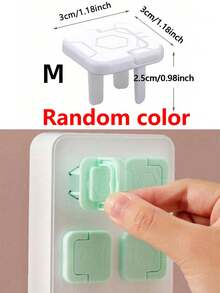 5/10pcs Random Color Electrical Outlet Covers Plugs, Power Strip Socket Protectors, Electrical Outlet Covers - Multicolor - View 14