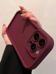 新款软TPU防摔手机壳,兼容苹果17/17 Air/17 Pro/17 Pro Max、I16e、I16、I16 Pro、I16 Plus、I16 Pro Max、I15、I15 Pro Max、12 Pro Max、13 Pro Max、14 Pro Max、13、14、11、12 Pro、14、XS、XR、78P、78GES2,兼容红米,兼容OPPO,糖果色硅胶保护套,国际版,非国内版 - 酒紅色 - 查看 6
