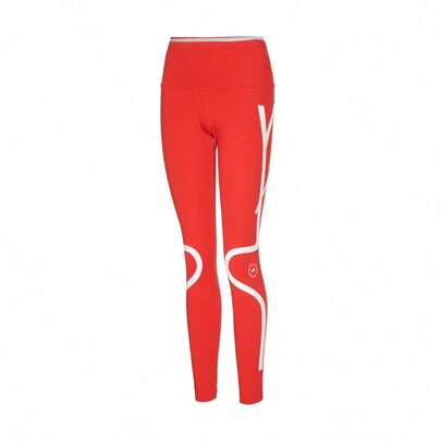 Adidas 女士弹力舒适瑜伽裤，紧身运动打底裤，训练裤，GL7380