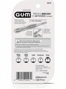 Proxabrush Go-Betweens - Moderate - Interdental Brushes - Soft Bristled Dental Picks For Plaque Removal Health - Safe For Braces & Dental Devices, 10 Count Back To School - Wide - View 1