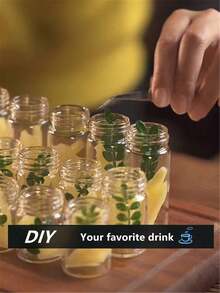 Aluminum Lid Glass Bottle, Lidded Small Glass Jar, Mini Mason Jar, Sealed Glass Container, Travel Glass Bottle, 3cm*6cm (25ml) / 3cm*7cm (30ml) - Multicolor - View 4