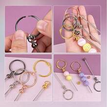 10/20pcs Openable Key Chain Beading Stick Set, Blank Beaded Elegant Key Rings For Phone Chains, Bag Chains, Clothing Decor, Party Favors, Holiday/Birthday Gifts, Beading Cup Pendant Accessories