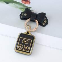 1 Exquisita llavero con lazo;Funda de TPU para llavero compatible con modelos seleccionados - Carcasa de llave de coche flexible compatible con F-150, F-250, F-350, Escape, Explorer, Expedition, Ranger y talla grande - Accesorio de llave con protección mejorada