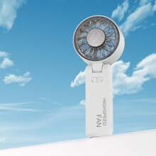 Mini ventilateur de refroidissement numérique portable, pack de glace de refroidissement à semi-conducteur, ventilateur de poche/bureau/cou 3 en 1, 100 vitesses, batterie 2000 mAh, flux d'air à large angle, protection multi-AI, adapté pour l'extérieur/intérieur/école, multi-fonction avec cordon