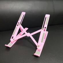 1pc Height Adjustable Foldable Portable Desktop Laptop Stand With Vertical Pole, For Office, Leisure, Life - Multicolor - View 9