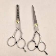 2pcs Pro Thinning Hair Cutting Scissors - Sharp, , And Hypoallergenic Hair Shears For Normal Hair, Ambidextrous Use, Curl Enhancing, And Salon Or Home Styling - 6 Inch, Ideal For Barbering And Hairdressing - Multicolor - View 9