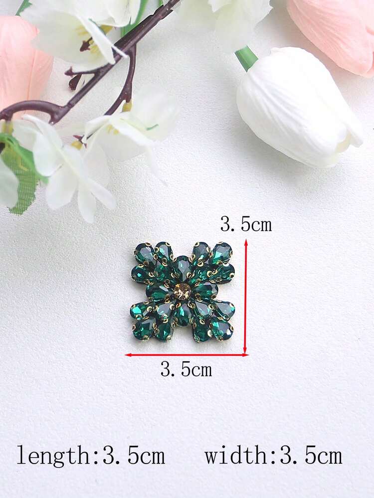 Hotfix Glass Rhinestone Floral Bride Waist Band Buckle Accessory, DIY For Shoes, Bags, Jeans, Clothing Decoration - Multicolor - View 22