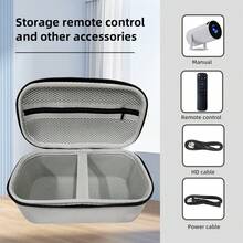 1入組HY300投影機專用硬質旅行袋，便攜式投影機袋，家用投影機收納袋，防護硬殼旅行攜帶袋