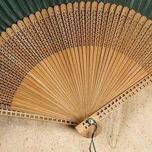 1pc Foldable Handheld Fan With Tassel, Suitable For Outdoor Travel, Dance Performance, Cheongsam Accessory, Photography Prop - Multicolor - View 10