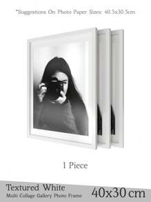 Marcos de fotos para collage en múltiples tamaños - 30x30cm/40x30cm/A4/25x25cm/20x20cm/15x15cm, elegantes marcos de imagen ovalados/cuadrados para pared, marcos de retrato para pared de fotos, en negro/blanco/madera, 30x30cm/20x20cm/30x40cm/15x15cm/25x25cm, de vidrio acrílico, rectangulares/cuadrados (el papel fotográfico no está incluido), para estrella/luna