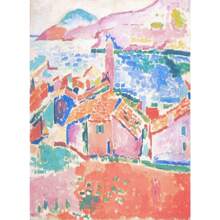 1PC Optional Frame Henri Matisse Exhibition Abstract Colorful Landscape Posters Prints Canvas Painting Wall Art Pictures For Living Room Home Decor Reusable Frame ﻿