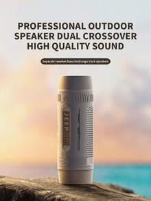 JEEP Alto-falante portátil leve Alto-falante externo para camping e uso doméstico Alto-falante de coluna HIFI Subwoofer Alto-falante estéreo