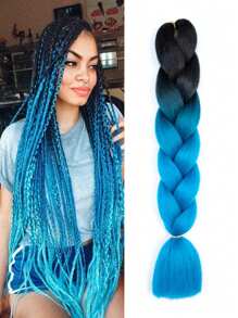 Estensioni per trecce arcobaleno da 24 pollici, capelli sintetici viola professionali, trecce jumbo, estensioni per capelli colorate a gradiente africane per intrecciare all'ingrosso per Ognissanti e Natale