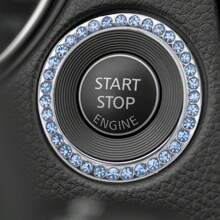 10pcs Pink Leather Steering Wheel Cover For Women Cute Car Accessories Set With Seat Belt Covers Car Coasters Bling Start Button Ring Air Vent Clip