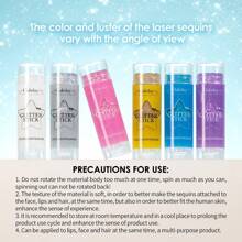 Crema glitter per trucco, gel glitter, facile da usare ruotando e svitando. Prodotti per trucco corpo, decorazioni per testa, viso e corpo, colorazione capelli, smalto glitter, utilizzabili per performance di carnevale, festini di club notturni.