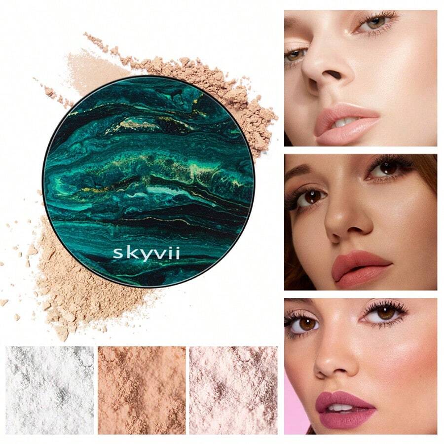 控油、防水、防汗、不脱妆的完美粉饼 - 提亮肤色、缩小毛孔、遮瑕、定妆粉