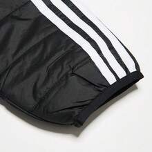 Adidas Abrigo acolchado de media longitud para hombre con diseño de trébol de tres hojas, HM2461 - Negro - Ver 4