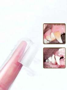 5pcs Pet Silicone Finger Toothbrushes, Effective Teeth Cleaning - Suitable For Dogs And Cats