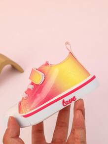 GENGASUN 1 pieza Zapatos casuales de PU para niñas pequeñas, de unicolor y puntera redonda, zapatos casuales de moda para primavera/verano