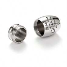 小型纪念骨灰盒，适用于存放人类和宠物的骨灰，1.57英寸迷你骨灰盒，铝合金材质，纪念骨灰盒 - 我会将你珍藏在心底，直到我们在天堂重聚 - 彩色 - 查看 3