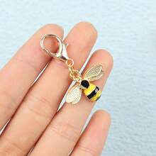 1pc/ 5pcs Cute Ladybug, Sunflower, Bee Mini Keyrings, Charm Accessories For Bags, Special Birthday Gifts For Friends, Graduation Gifts, Autumn, Back To School Car Accessories Bag Charm Backpack For School Goth Y2k Christmas Bag Charms Car Teacher Sister Gift Ideas - Red - View 9