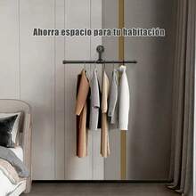 MEFENY Industrial Pipe Coat Rack Vintage Clothes Hanger Clothes Rack - Black - View 10