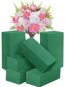 20 piezas/10 piezas/8 piezas/1 pieza/2 piezas/4 piezas/6 piezas de bloques de espuma de poliestireno verde de 14 cm x 8 cm x 4,5 cm, apropiados para arreglos florales, decoración de plantas y manualidades, adecuados para decoración de bodas, fondo de novia, arco de boda, centros de mesa, relleno de ramos, también apropiados para Navidad, Halloween, Acción de Gracias, Regreso a la Escuela, Día de San Valentín, Día del Maestro, Día de la Madre