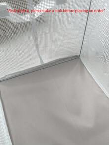 1 件简易透明 PVC 防水衣柜收纳盒，钢架织物收纳箱，适用于衣服、家居和宿舍使用 - 無色 - 查看 9