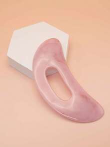 NEFOUME 1 块 ABS 刮痧板，适用于背部和面部，手动可重复使用，肌肉放松、刮痧、淋巴引流、消脂、背部抓挠、学校、返校、旅行、旅行必需品、家居必需品、水疗、按摩工具、按摩、按摩器、水疗 - 粉色 - 查看 8