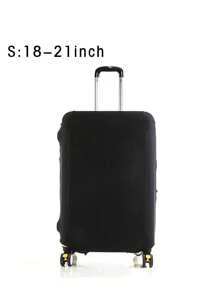 Luggage Cover Stretch Fabric Suitcase Protector Baggage Black Color Dust Case Cover Suitable For18-32 Inch Suitcase Case Travel Organizer For Travel Accessories Luggage Supplies For Back To School For Travel For Student For Women Men Vacation Summer Travel Essentials Holiday Bag For School School Accessories School Stuff