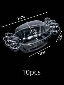 5 قطعة/10 قطعة/20 قطعة علب تعبئة الكيك بشكل فراولة شفافة على طراز إنس، علب كيك عيد الميلاد، علب ديكور حلوى وتشكيلة الحلويات، علب تقطيع وتغليف الفاكهة - شفاف - مشاهدة 15