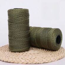 219 Yards/Roll 1.5mm Polyester Metallic Glitter Rope, 100% Polypropylene Tassel Metallic Cord For Hats, Bags, Wallets, Shoes, Plant Hangers, DIY Crafts - Multicolor - View 14