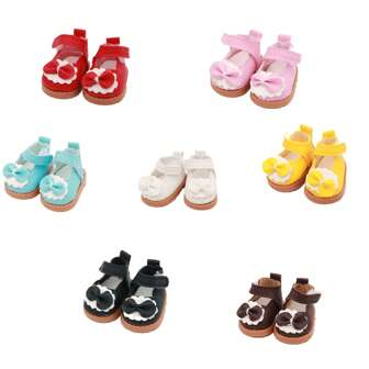 Assorted Color Cute Mini Leather Doll Shoes, Versatile Doll Shoe Accessories
