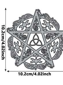 1 Pc Five-Pointed Star,Sun,Floral Cross Metal Cutting Die For Making Cards Metal Die Cutting Die Template For Scrapbook Album Diary Greeting Card Embossing Paper Craft Decoration