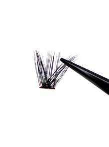 Extensiones de pestañas naturales clásicas con bandas suaves en estilo ruso, 100 piezas, longitud de 8-18 mm, herramienta de belleza fácil de colocar, apariencia esponjosa