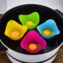1 Set/2 Pcs Silicone Food Steamer Egg Cups Eggs Poacher Soft High Temperature Resistant Formed Pot Available Digester Mold Kitchen Cooking