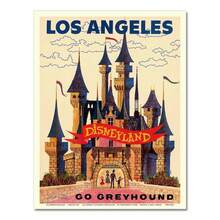 1 pieza Póster de lienzo de pared vintage, cuadro de decoración del hogar con imagen de la ciudad de Las Vegas, Estados Unidos, póster de viaje opcional con marco - Multicolor - Ver 21