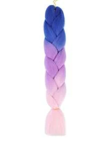 Estensioni per trecce arcobaleno da 24 pollici, capelli sintetici viola professionali, trecce jumbo, estensioni per capelli colorate a gradiente africane per intrecciare all'ingrosso per Ognissanti e Natale