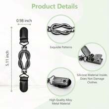 1/3 Stücke vintage Pulloverclips, Strickjackenclips, Strickjackenclips, Straffclips für Kleider & Hosen, dekorative Kleiderclips für Frauen, retro Wirbelclips Schaltschal für Frauen