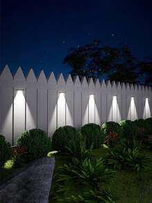 4pcs Mini Solar Wall Lights, 1 LED/2 LED/3 LED/4 LED, 1000 Lumens High Brightness, Solar Power Sensor, Auto On From Dusk To Dawn