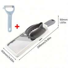 Vegetable Cutter Professional Mandolin Slicer Food Fruit Chopper Tool Adjustable - White - View 3