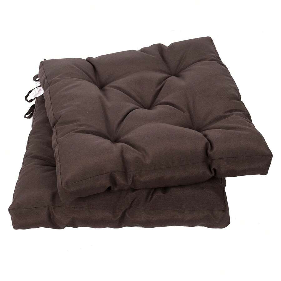 VISTE TU HOGAR Chair Pads - Bộ đồ hai mảnh màu nâu cà phê - Xem 1