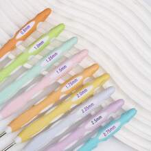 9pcs Soft Handle Ergonomic Crochet Hooks Set, Suitable For Knitting Crafts, Holiday Gift (0.8mm-2.75mm) - Multicolor - View 5