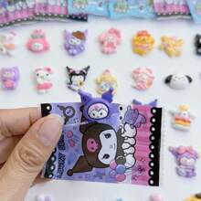 Sanrio 30/10pcs Cute Sanrio Hello Kitty Surprise Blind Bag, Small Gift Blind Box Prize Mini Simulation Cartoon Miniature Ornament, Suitable For Dollhouse, Aquarium, Interior Decoration, Birthday Gift, Valentine's Day Gift, Party Gift (Random Style)
