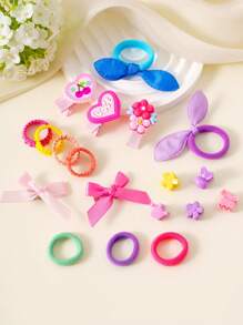 Set de 798 pinzas para el cabello con mariposas de colores, cintas para el cabello de moda sencillas, scrunchies para el cabello de estudiante, apropiado para uso diario y de fiesta