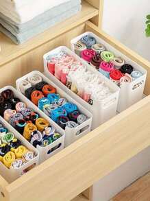 1 Stück minimalistischer wandmontierter einfarbiger Aufbewahrungskasten, multifunktionaler Organizer für Schranktüren/Kleiderschrank-Innenseiten, Bad/Toilette Kleinteile Halter