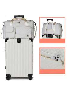 3 Pcs/Set Multifunctional Travel Bag Set, Comprising Fitness, Overnight And Commuting Bags, Equipped With Shoe Bag And Toiletries Bag, Suitable For People In Travel, Business Trips And Vacations, Large Capacity And Lightweight, Solid Color And Fashionable Design, Perfect As A Gift For Outdoor Enthusiasts And Students Returning To School - Multicolor - View 5