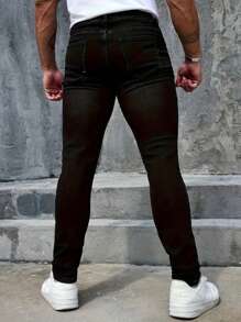 Men's Pocket Distressed Skinny Casual Fashionable Jeans